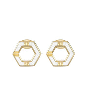 Laden Sie das Bild in den Galerie-Viewer, Philipp Plein Damen Ohrringe Ohrstecker Edelstahl IP Gold PLEIN LEGACY PJREA17EU