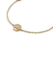 Laden Sie das Bild in den Galerie-Viewer, Philipp Plein Damen Armband Armkette Edelstahl IP Gold  PLEIN LEGACY PJREA21BU