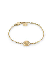 Laden Sie das Bild in den Galerie-Viewer, Philipp Plein Damen Armband Armkette Edelstahl IP Gold  PLEIN LEGACY PJREA21BU
