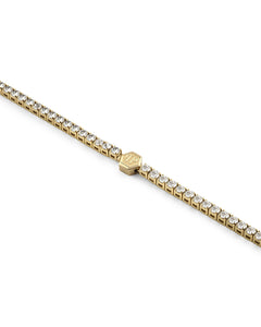 Philipp Plein Damen Armband Armkette Edelstahl gold PLEIN TENNIS ROYAL PJSEA10BU