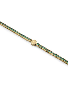 Philipp Plein Damen Armband Armkette Edelstahl gold PLEIN TENNIS ROYAL PJSEA11BU