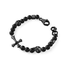 Laden Sie das Bild in den Galerie-Viewer, Philipp Plein Herren Armband Edelstahl IP Black WHISPER PJUEA01BU