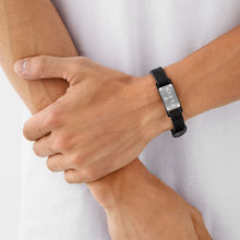 Laden Sie das Bild in den Galerie-Viewer, Philipp Plein Herren Armband Leder silber $KULL BONES PJWEA07BU
