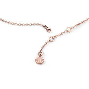 Philipp Plein Damen Kette Halskette Edelstahl Rose PLEIN ROCKED HEART PJZEA13NU