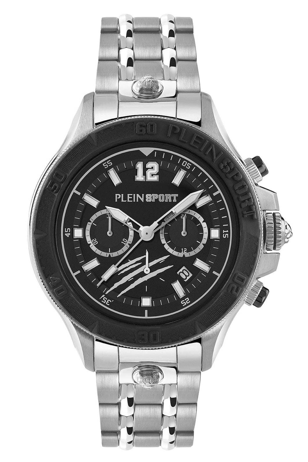 Plein Sport Herren Uhr Chronograph Analog Quarz WARRIOR TECH PS6BA0624 Edelstahl