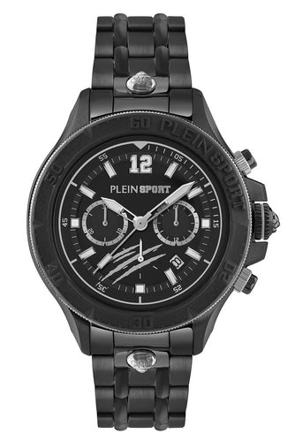 Plein Sport Herren Uhr Chronograph Analog Quarz WARRIOR TECH PS6BA0724 Edelstahl