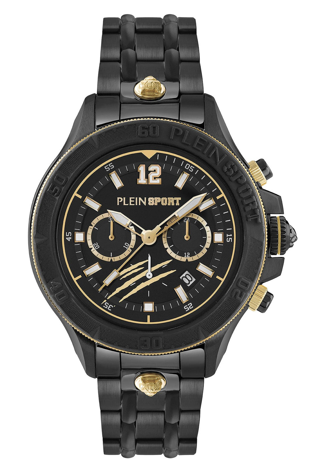 Plein Sport Herren Uhr Chronograph Analog Quarz WARRIOR TECH PS6BA0824 Edelstahl