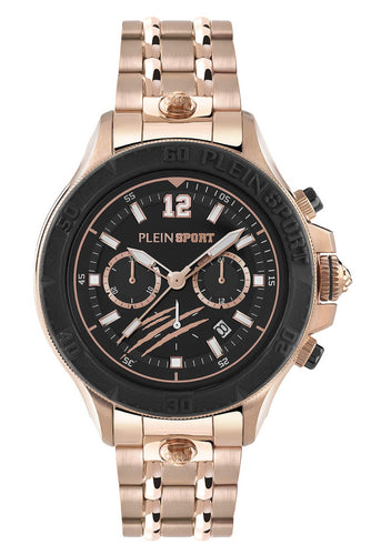 Plein Sport Herren Uhr Chronograph Analog Quarz WARRIOR TECH PS6BA0924 Edelstahl
