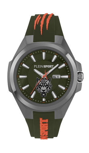 Plein Sport Herren Uhr Analog Quarz TIGERMASTER PS7BA0624 Silikon