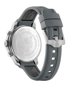 Plein Sport Herren Uhr Chronograph Analog Quarz PLEIN GAIN PSCBA0123 Silikon