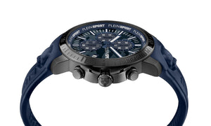 Plein Sport Herren Uhr Chronograph Analog Quarz PLEIN GAIN PSCBA0423 Silikon