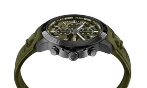 Plein Sport Herren Uhr Chronograph Analog Quarz PLEIN GAIN PSCBA0523 Silikon