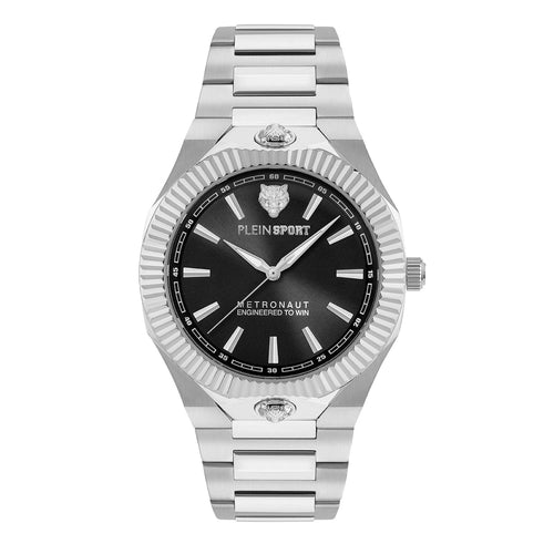 Plein Sport Herren Uhr Analog Quarz METRONAUT 42 MM PSCGA0425 Edelstahl