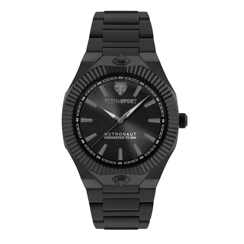 Plein Sport Herren Uhr Analog Quarz METRONAUT 42 MM PSCGA0825 Edelstahl