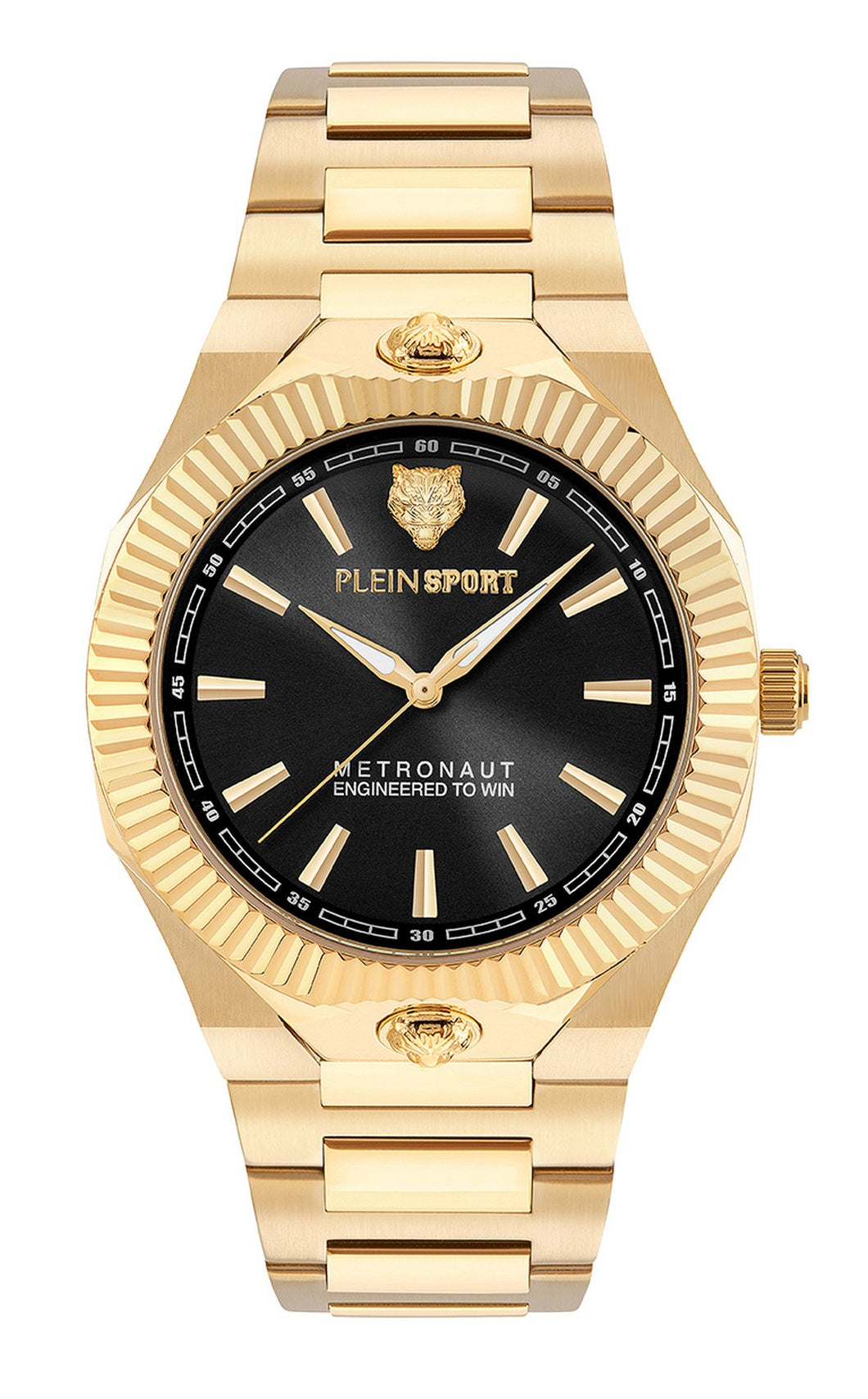Plein Sport Herren Uhr Analog Quarz METRONAUT 42 MM PSCGA1025 Edelstahl