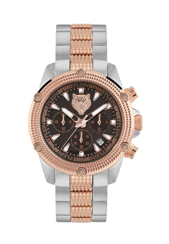 Plein Sport Unisex Uhr Analog Quarz HURRICANE CHRONO PSDBA1424 Edelstahl