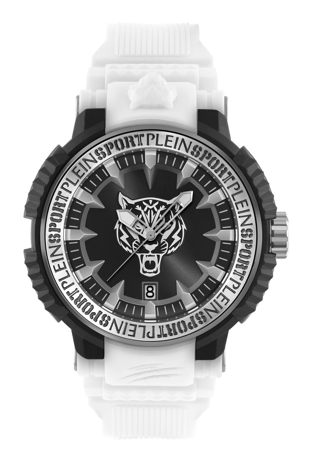 Plein Sport Unisex Uhr Analog Quarz TIGER POWER Weiß/schwarz PSEDA0224 PU