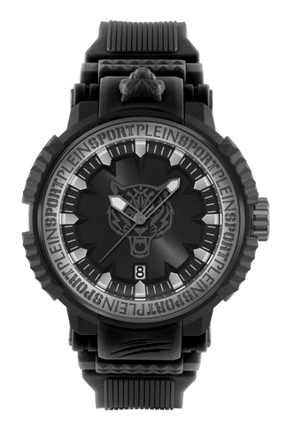 Plein Sport Unisex Uhr Analog Quarz TIGER POWER IP Gun PSEDA0324 PU
