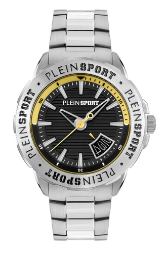 Plein Sport Herren Uhr Analog Quarz RAMPAGE PSGDA0524 Edelstahl Silikon