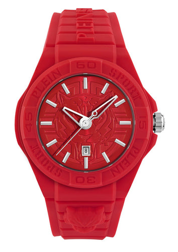 Plein Sport Unisex Uhr Analog Quarz NEW FEARLESS Rot PSHDA0224 Silikon