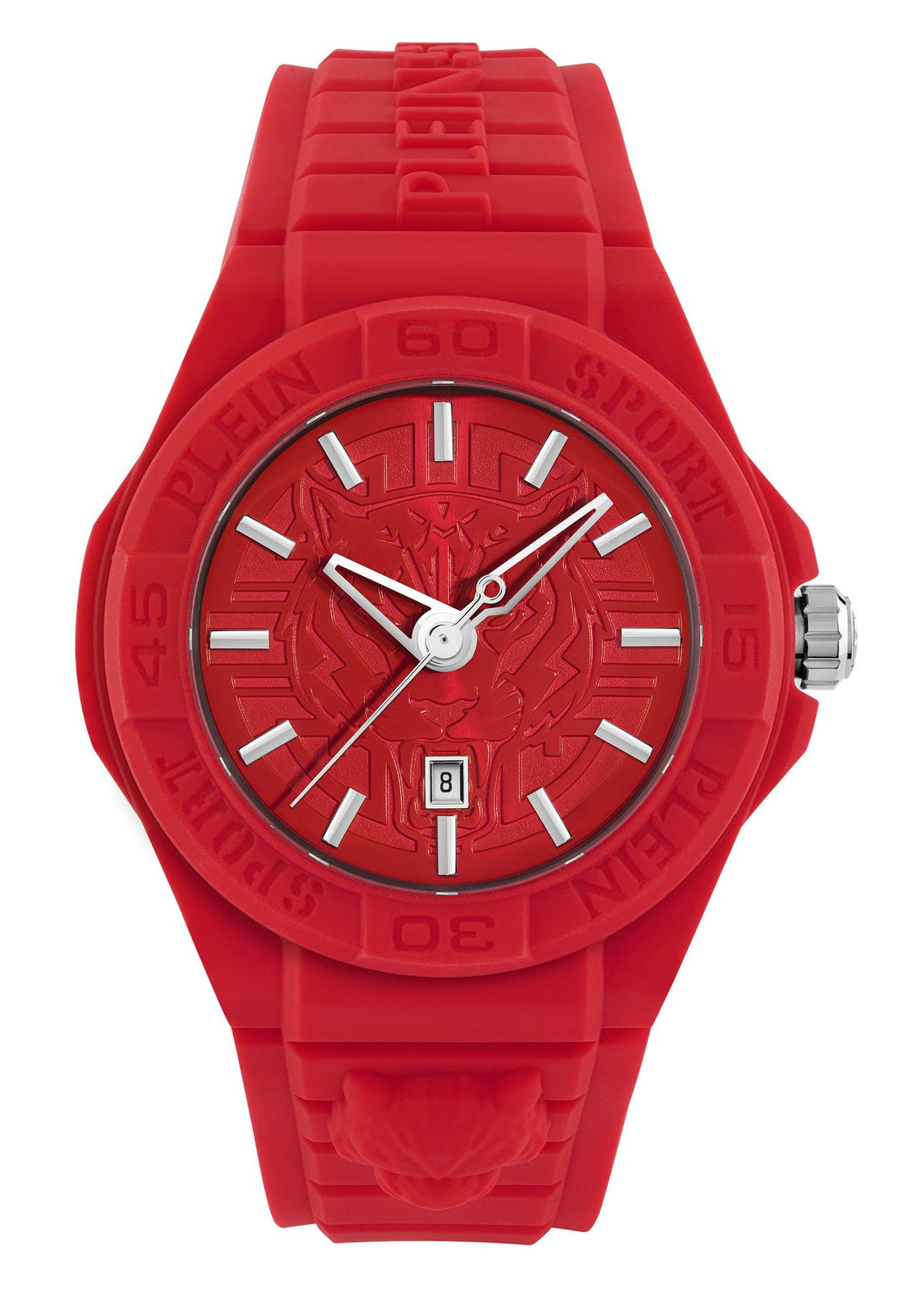 Plein Sport Unisex Uhr Analog Quarz NEW FEARLESS Rot PSHDA0224 Silikon
