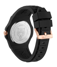 Laden Sie das Bild in den Galerie-Viewer, Plein Sport Unisex Uhr Analog Quarz NEW FEARLESS Schwarz PSHDA0524 Silikon