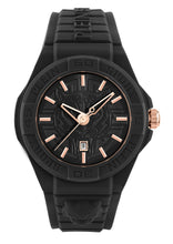 Laden Sie das Bild in den Galerie-Viewer, Plein Sport Unisex Uhr Analog Quarz NEW FEARLESS Schwarz PSHDA0524 Silikon