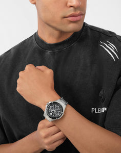 Plein Sport Herren Uhr Analog Quarz TIGERMASTER PRO PSLGA0425 Edelstahl