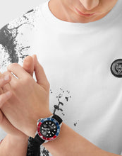 Laden Sie das Bild in den Galerie-Viewer, Plein Sport Herren Uhr Analog Quarz CHROME SURFER PSMHA0126 Silikon