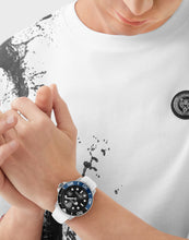 Laden Sie das Bild in den Galerie-Viewer, Plein Sport Herren Uhr Analog Quarz CHROME SURFER PSMHA0326 Silikon