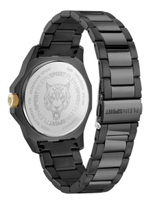 Plein Sport Unisex Uhr Analog Quarz ONYX ULTRA PSNGA0625 Edelstahl