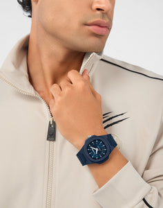 Plein Sport Unisex Uhr Analog Quarz VIPER EDITION I Blau PSOGA0125 Silikon