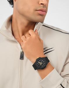Plein Sport Unisex Uhr Analog Quarz VIPER EDITION I Schwarz PSOGA0225 Silikon
