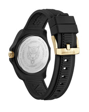 Laden Sie das Bild in den Galerie-Viewer, Plein Sport Damen Uhr Analog Quarz FEARLESS Schwarz PSQGA0125 Silikon