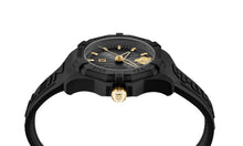 Laden Sie das Bild in den Galerie-Viewer, Plein Sport Damen Uhr Analog Quarz FEARLESS Schwarz PSQGA0125 Silikon