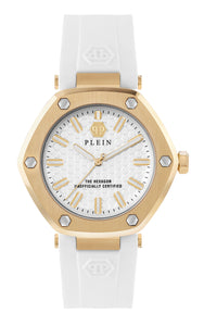 Philipp Plein Damen Uhr Analog Quarz THE HEXAGON PW1BA0123 Silikon