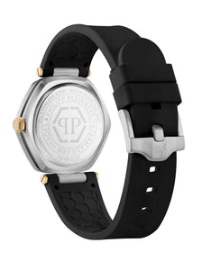 Philipp Plein Damen Uhr Analog Quarz THE HEXAGON PW1BA0223 Silikon