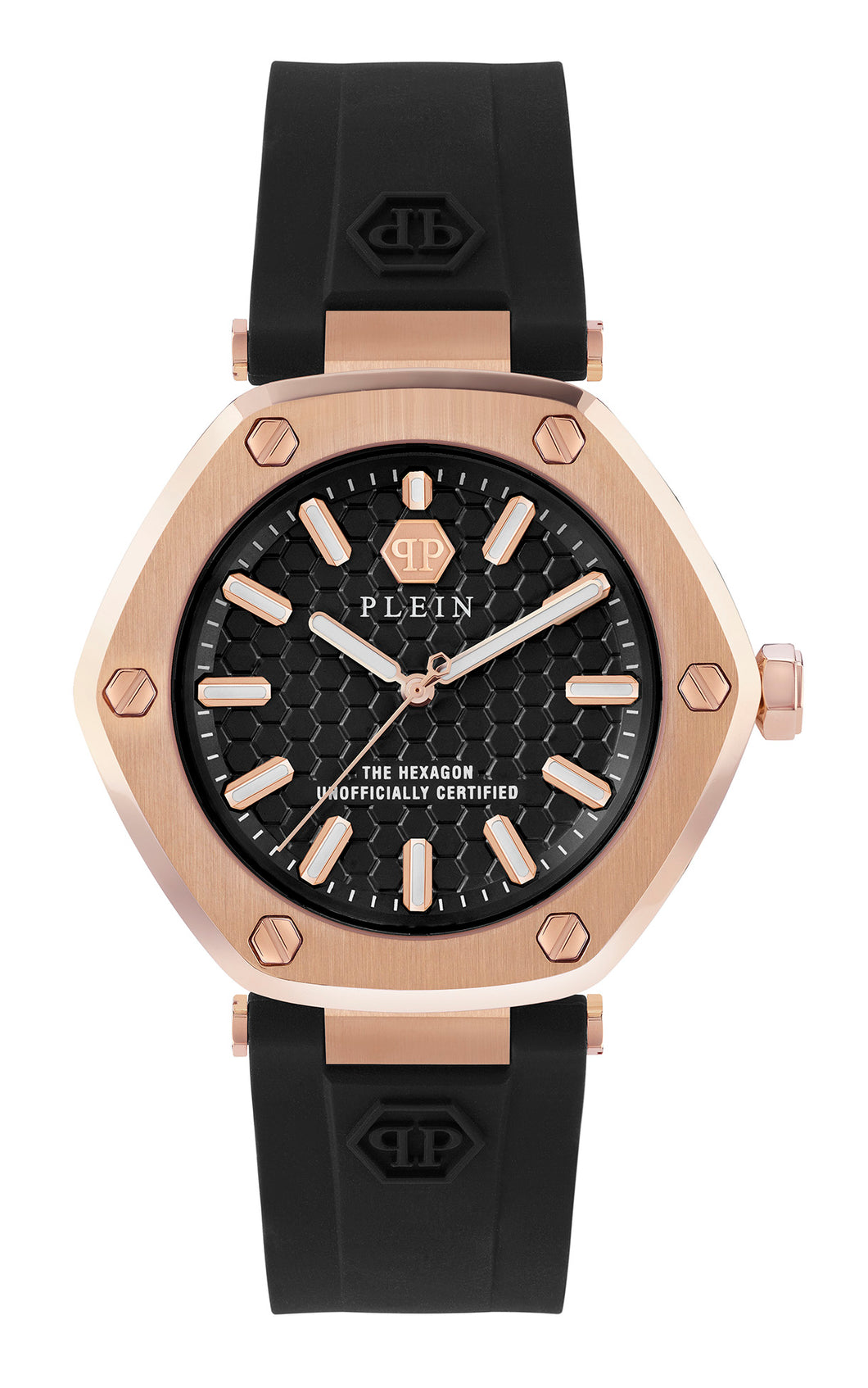 Philipp Plein Damen Uhr Analog Quarz THE HEXAGON PW1BA0323 Silikon
