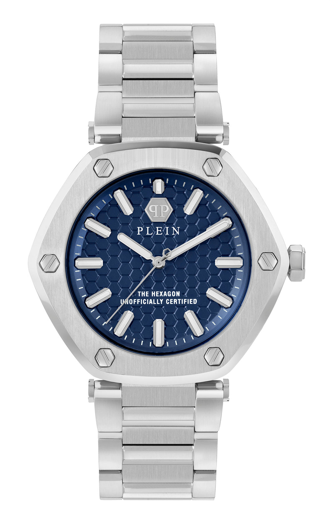 Philipp Plein Damen Uhr Analog Quarz THE HEXAGON PW1BA0423 Edelstahl