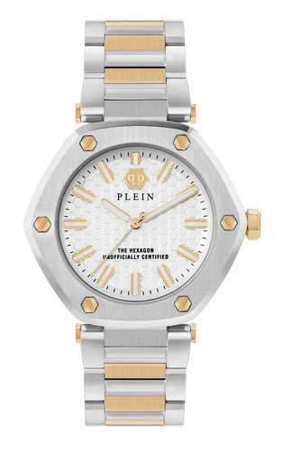 Philipp Plein Damen Uhr Analog Quarz THE HEXAGON PW1BA0523 Edelstahl