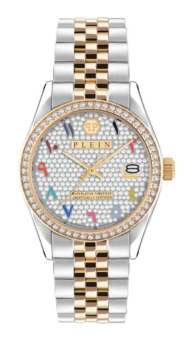 Philipp Plein Damen Uhr Analog Quarz DATE SUPERLATIVE PW2BA0123 Edelstahl