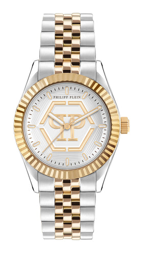 Philipp Plein Damen Uhr Analog Quarz DATE SUPERLATIVE PW2BA0323 Edelstahl