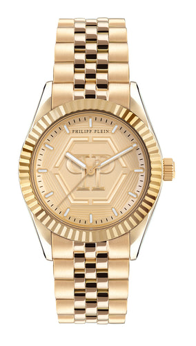 Philipp Plein Damen Uhr Analog Quarz DATE SUPERLATIVE PW2BA0523 Edelstahl