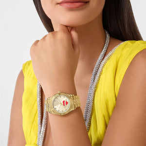 Philipp Plein Damen Uhr Analog Quarz PLEIN VALENTINE PW2BA0725 Edelstahl