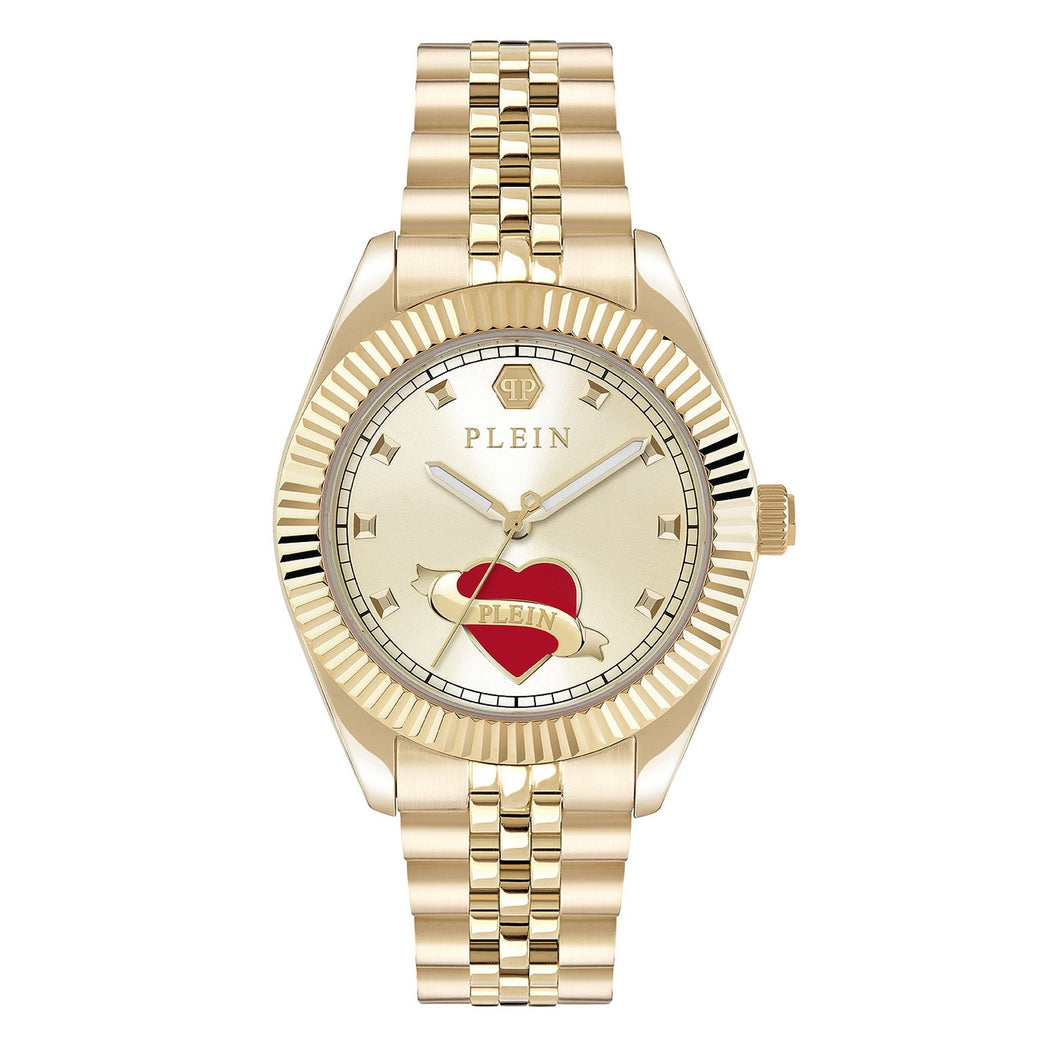 Philipp Plein Damen Uhr Analog Quarz PLEIN VALENTINE PW2BA0725 Edelstahl