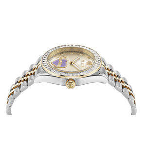 Philipp Plein Damen Uhr Analog Quarz PLEIN VALENTINE PW2BA0925 Edelstahl