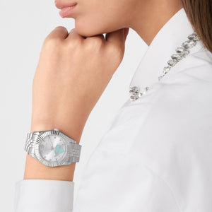 Philipp Plein Damen Uhr Analog Quarz PLEIN VALENTINE PW2BA1125 Edelstahl