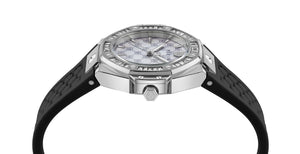 Philipp Plein Damen Uhr Analog Quarz PLEIN ROYAL PRESTIGE PW4FA0325 Silikon