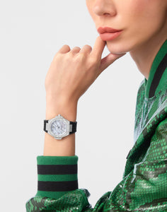 Philipp Plein Damen Uhr Analog Quarz PLEIN ROYAL PRESTIGE PW4FA0325 Silikon