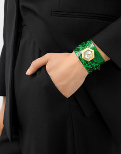 Philipp Plein Damen Uhr Analog Quarz LA JUNGLE DE PLEIN PW6FA0225 Leder